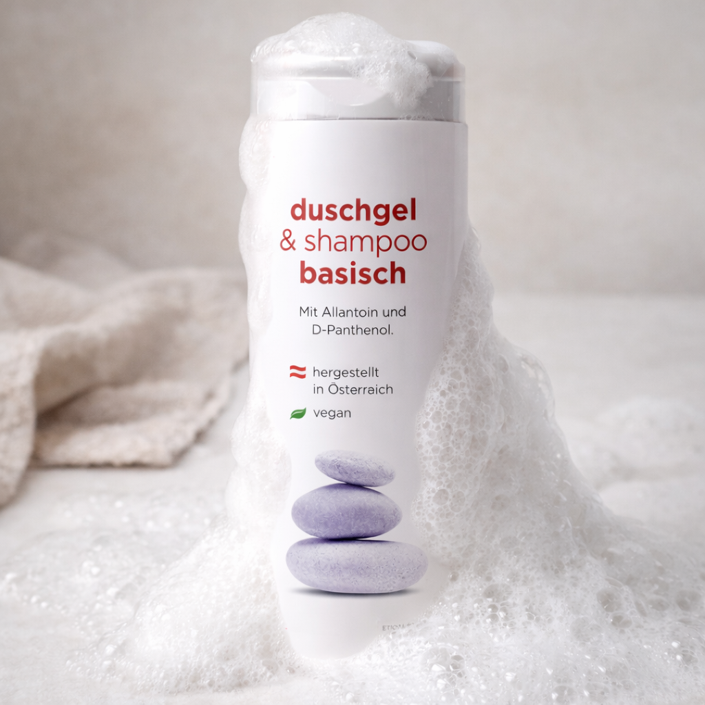 Alkaline shower gel and shampoo, 300ml 