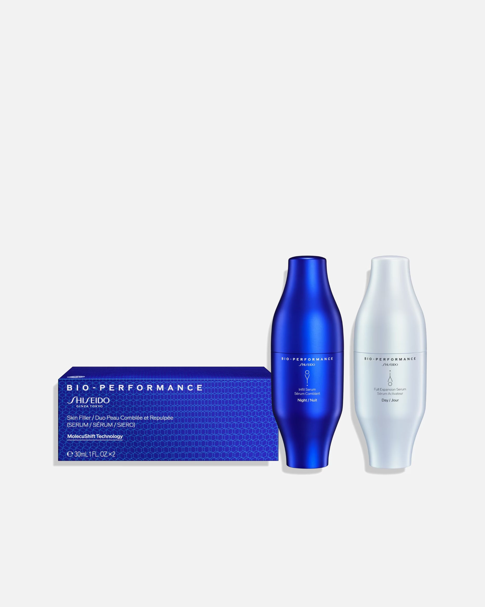 Shiseido Bio-Performance Skin Filler – 2 x 30 ml (Tag & Nacht Serum)