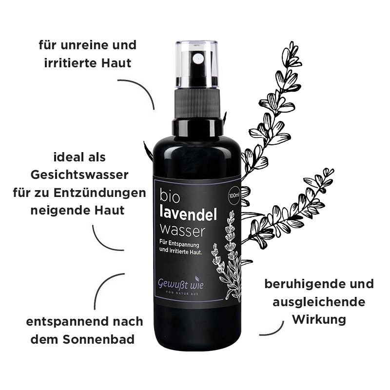 Organic lavender water, 100ml 